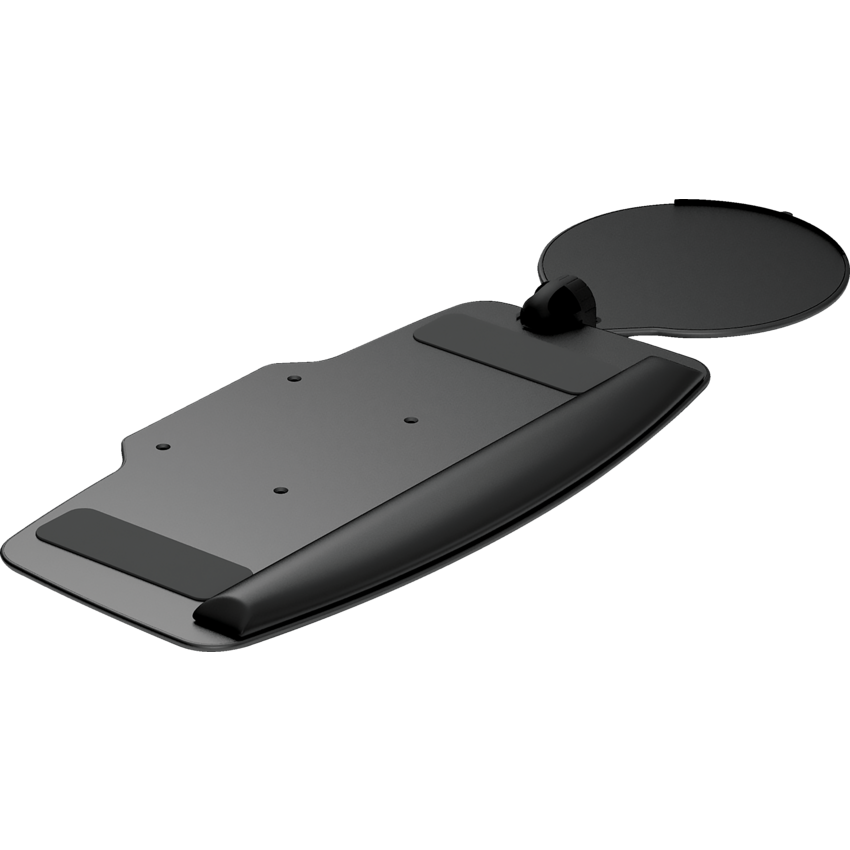 Keyboard Tray with Adjustable Mouse Support