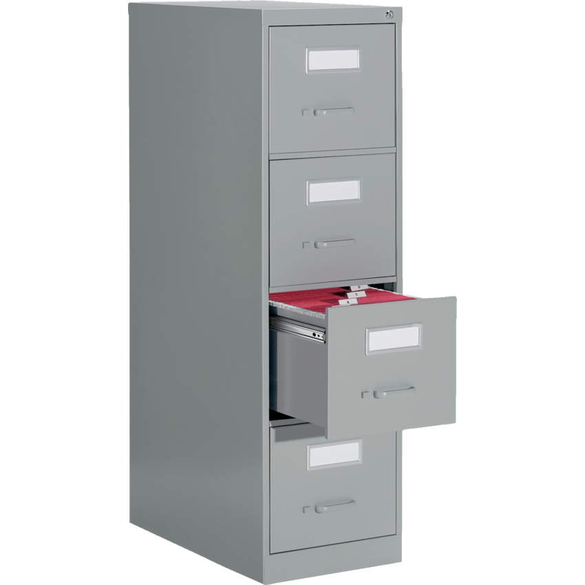 Global Four Drawer Letter Width Cabinet