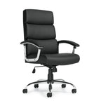 Ashton High Back Segmented Cushion Tilter, Bonded Leather, Black