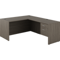Newland "L" Shaped Desk with Single Hanging Pedestal - 60"W x 78"D