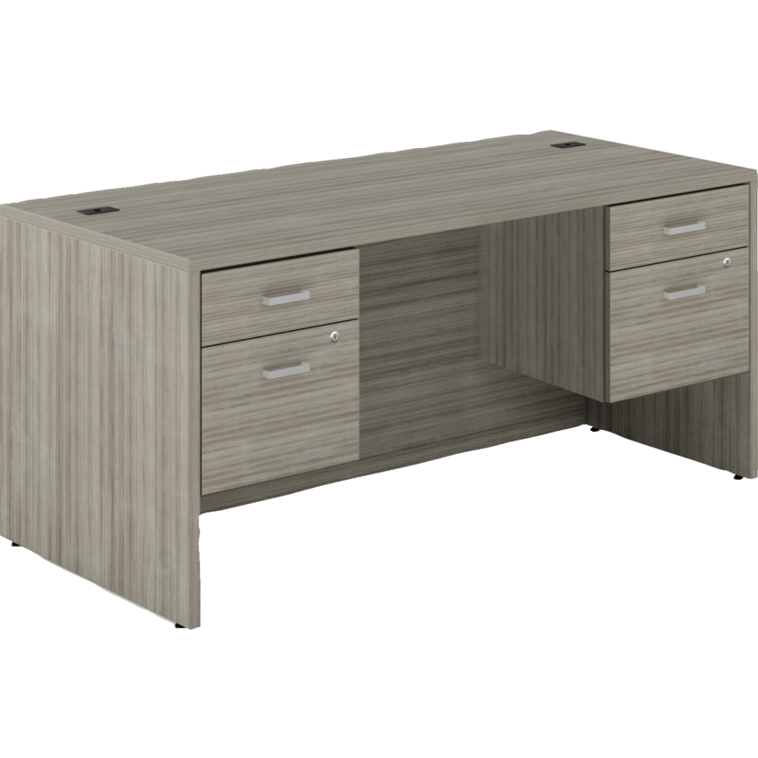 Newland Double Hanging Pedestal Desk - 66"W x 30"D