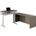 Newland "L" Shaped Desk with 3-Stage Height Adjustable Table