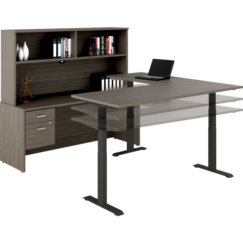 Newland Management "U" Shaped Suite with 3-Stage Height Adjustable Table