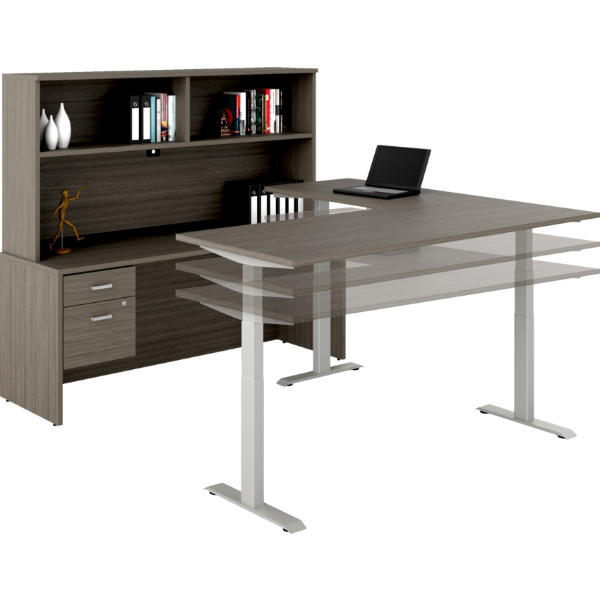 Newland Management "U" Shaped Suite with 3-Stage Height Adjustable Table