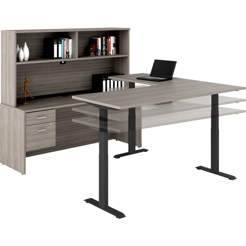 Newland Management "U" Shaped Suite with 3-Stage Height Adjustable Table