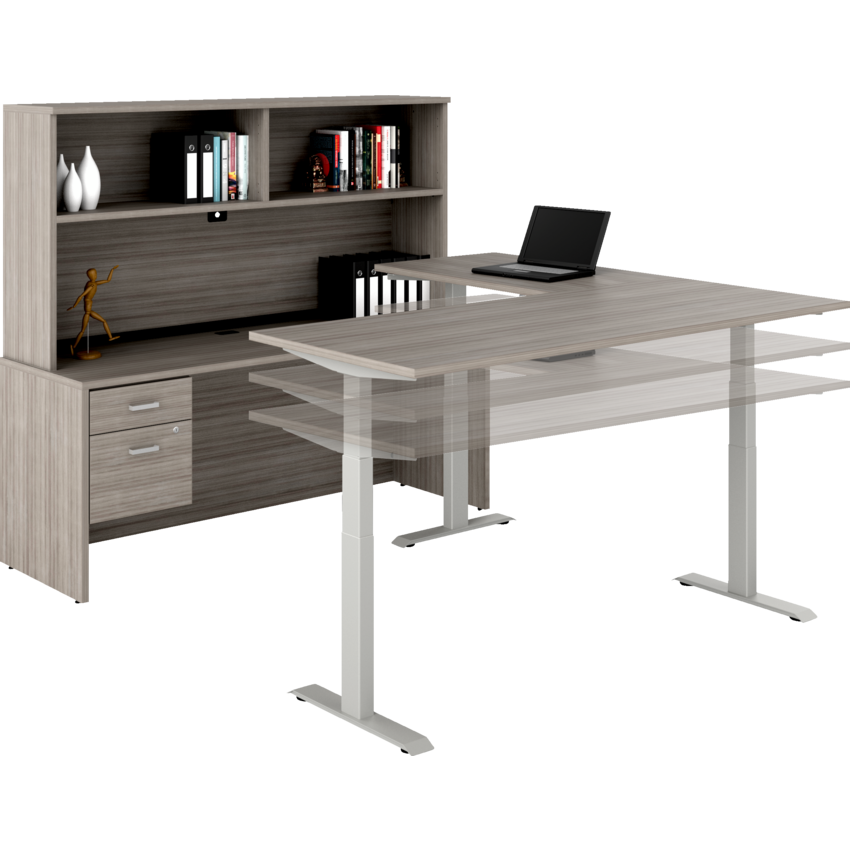 Newland Management "U" Shaped Suite with 3-Stage Height Adjustable Table