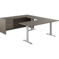 Newland "U" Shaped Desk with 3-Stage Height Adjustable Table