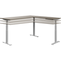 Newland "L" Shaped Height Adjustable Table - 70"W x 70"D
