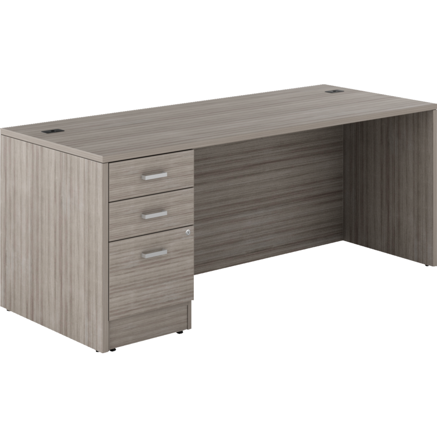 Newland Single Pedestal Desk - 72"W x 30"D