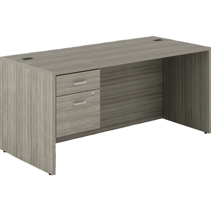 Newland Single Hanging Pedestal Desk - 66"W x 30"D