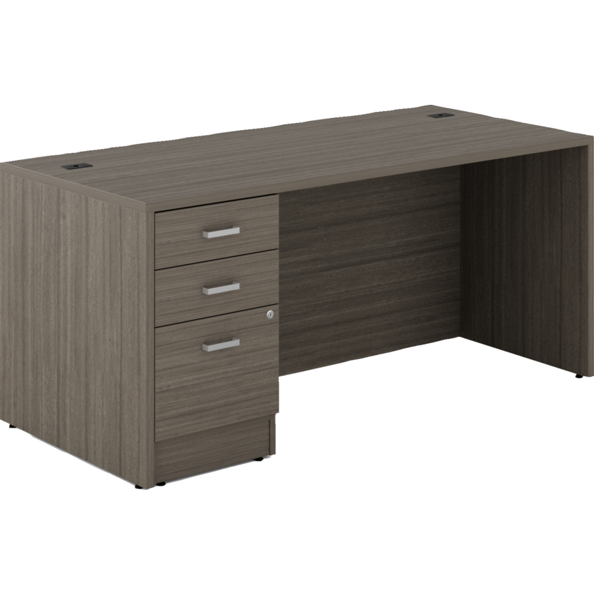 Newland Single Pedestal Desk - 66"W x 30"D