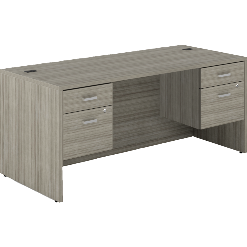 Newland Double Hanging Pedestal Desk - 72"W x 30"D