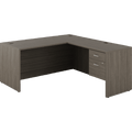 Newland "L" Shaped Desk with Single Hanging Pedestal - 66"W x 72"D
