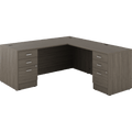Newland "L" Shaped Desk with Double Pedestals - 72"W x 78"D