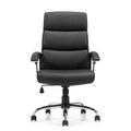 Ashton High Back Segmented Cushion Tilter, Bonded Leather, Black