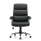 Ashton High Back Segmented Cushion Tilter, Bonded Leather, Black